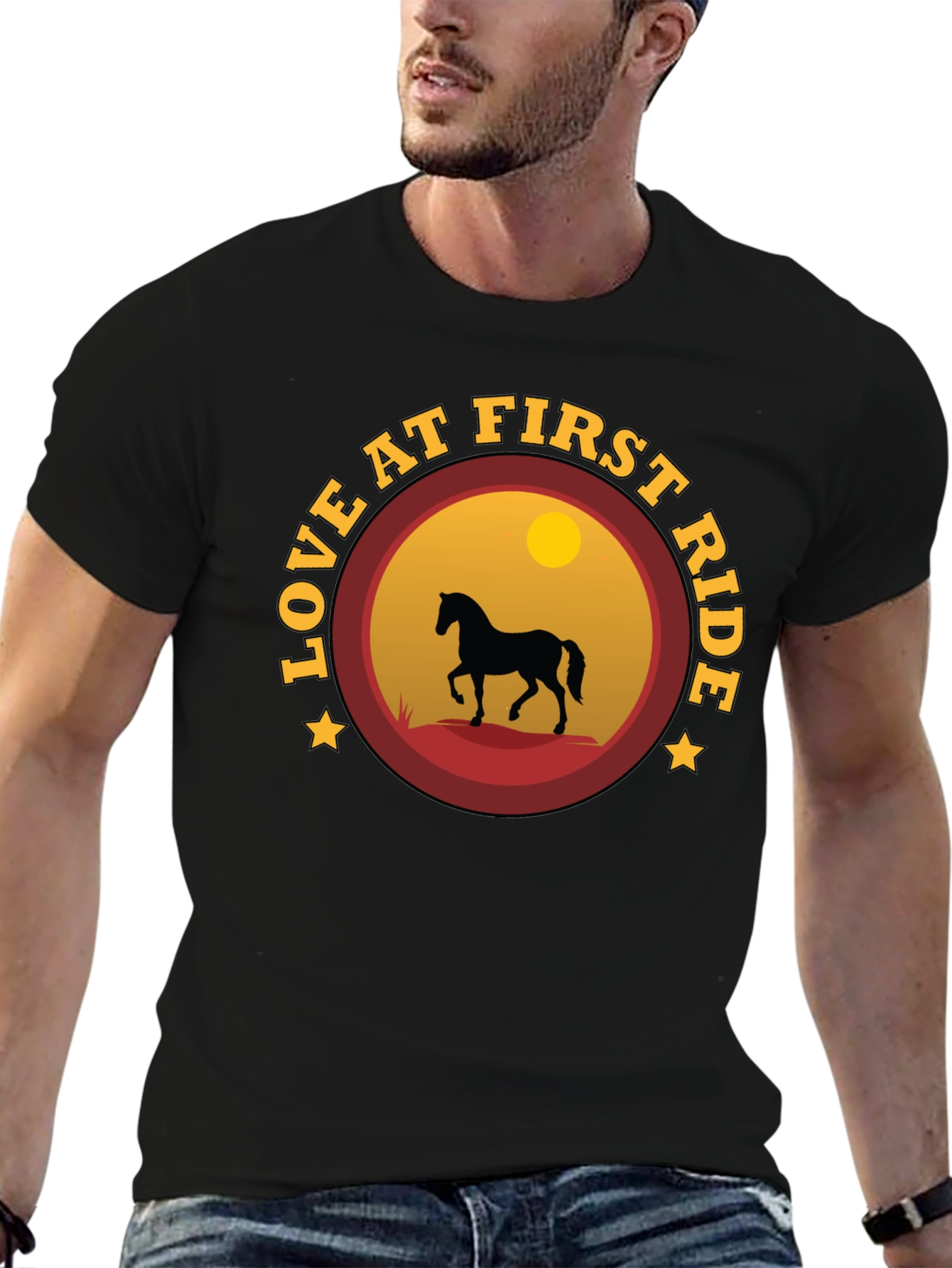 Love at First Ride Horse Graphic T-Shirt