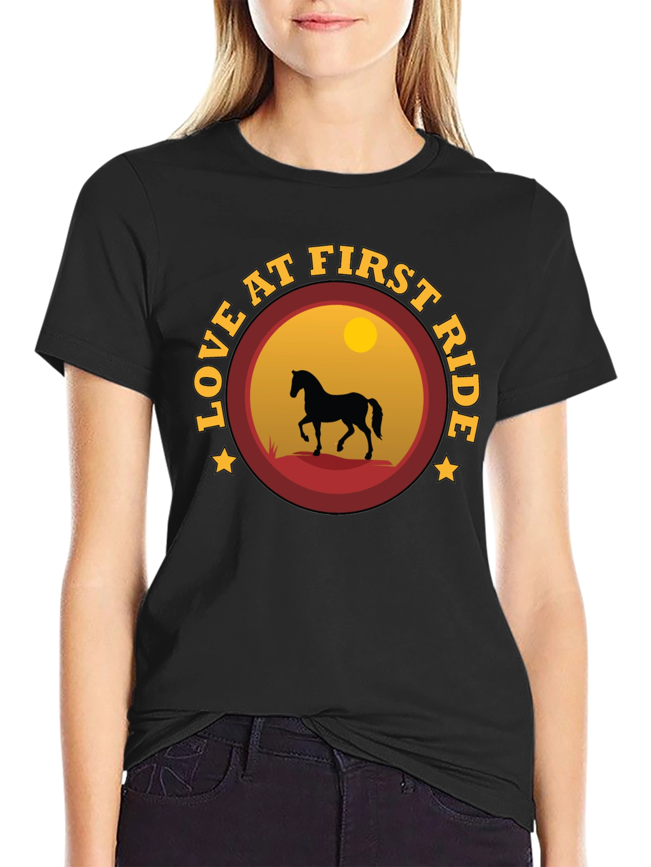 Love at First Ride Horse Graphic T-Shirt