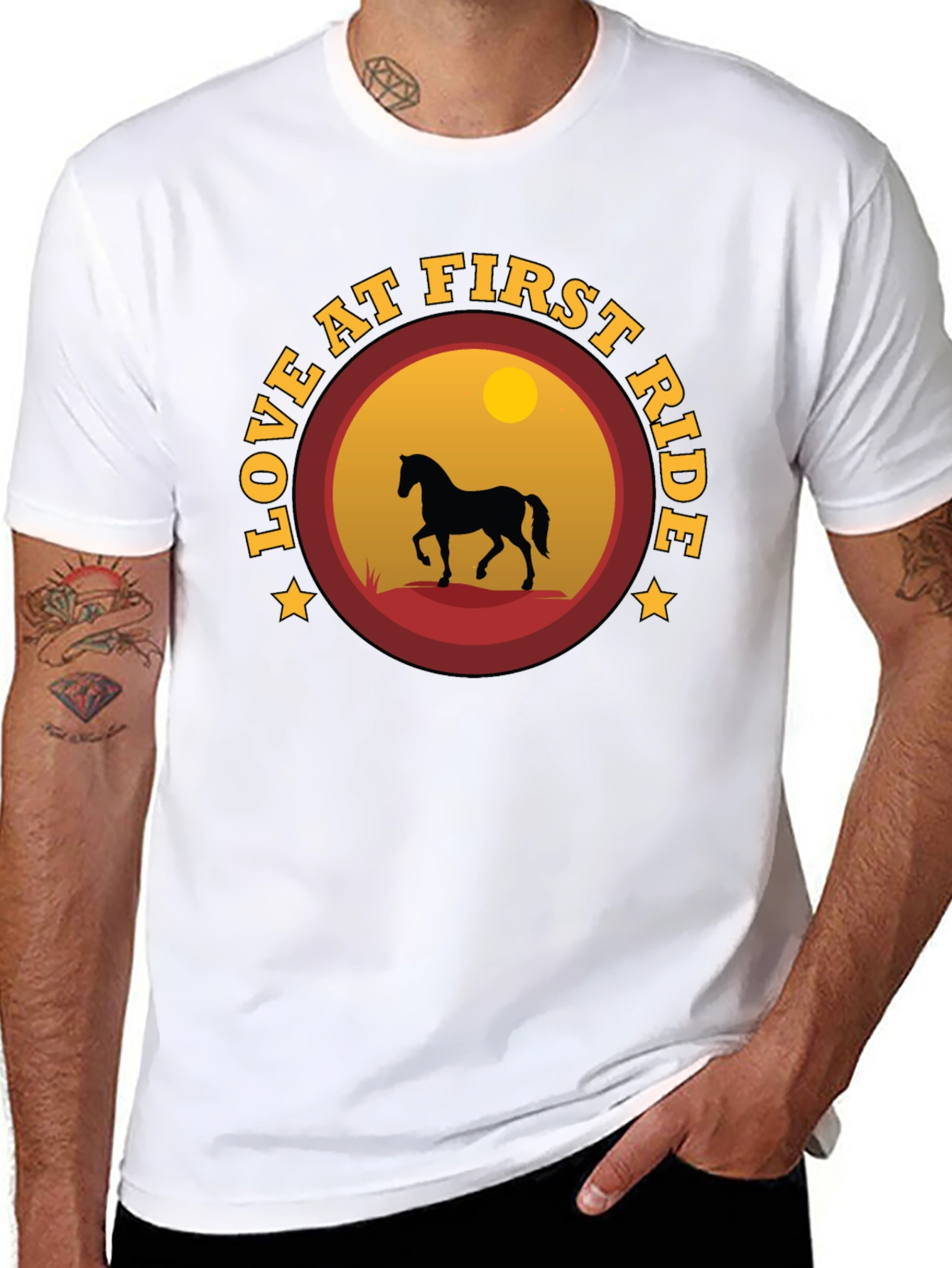 Love at First Ride Horse Graphic T-Shirt
