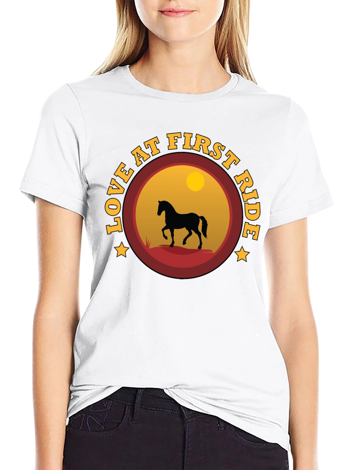 Love at First Ride Horse Graphic T-Shirt