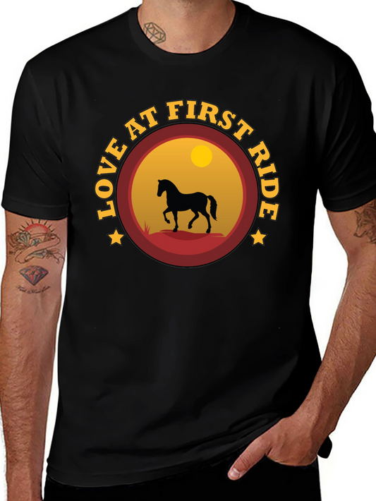 Love at First Ride Horse Graphic T-Shirt