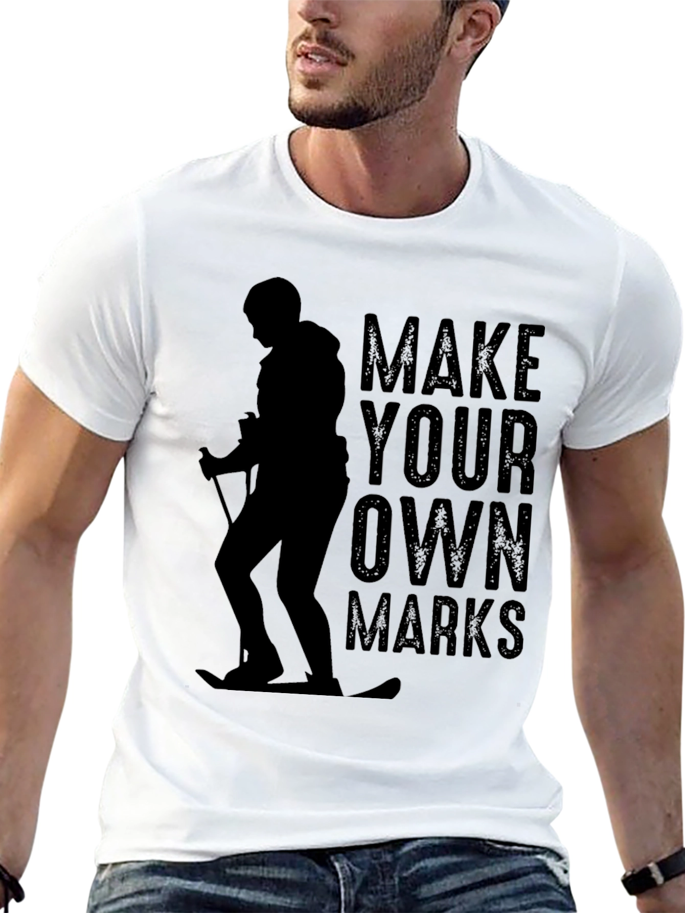 Make Your Own Marks Skier Graphic Tee