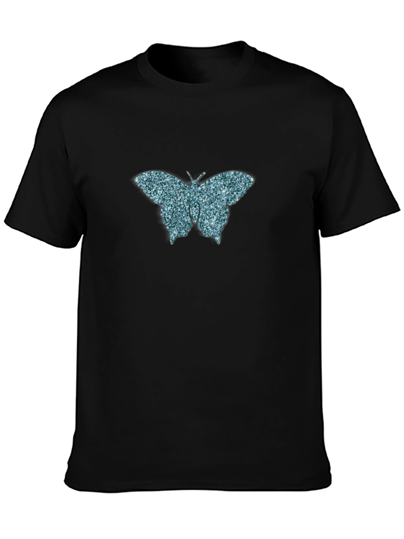 Butterfly Graphic Tee - Mens Black T-Shirt