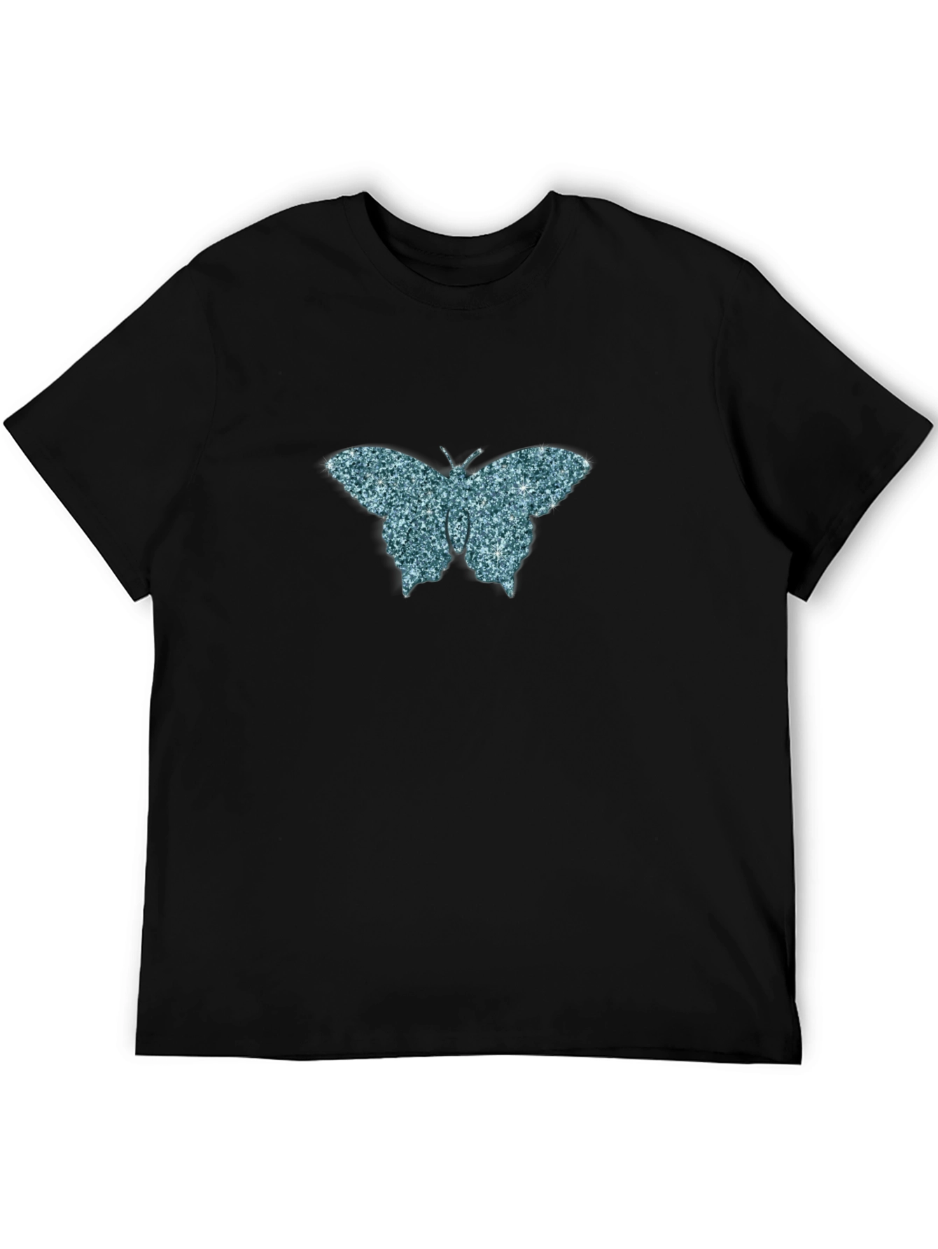 Butterfly Graphic Tee - Mens Black T-Shirt