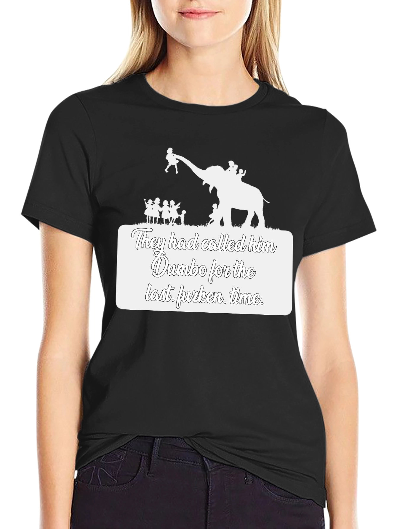 Dumbo Last Furken Time Black T-Shirt