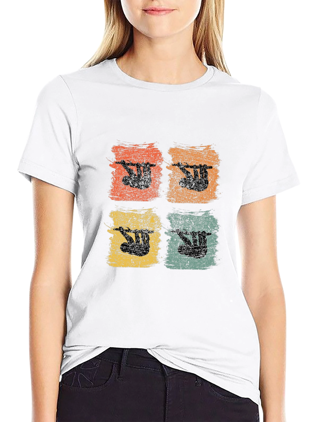 Retro Sloth Graphic Tee - Unique Design