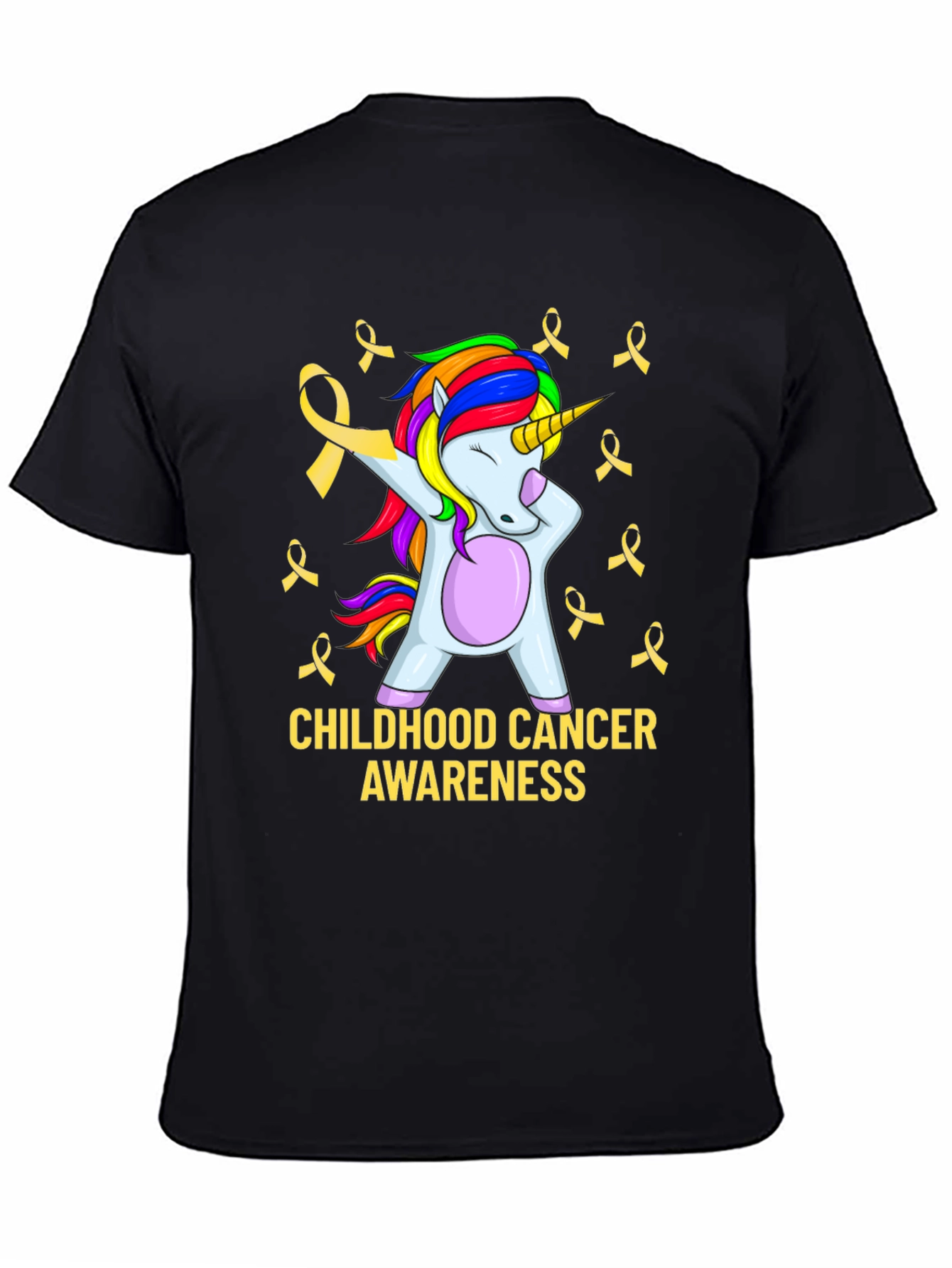 Childhood Cancer Awareness Unicorn T-Shirt