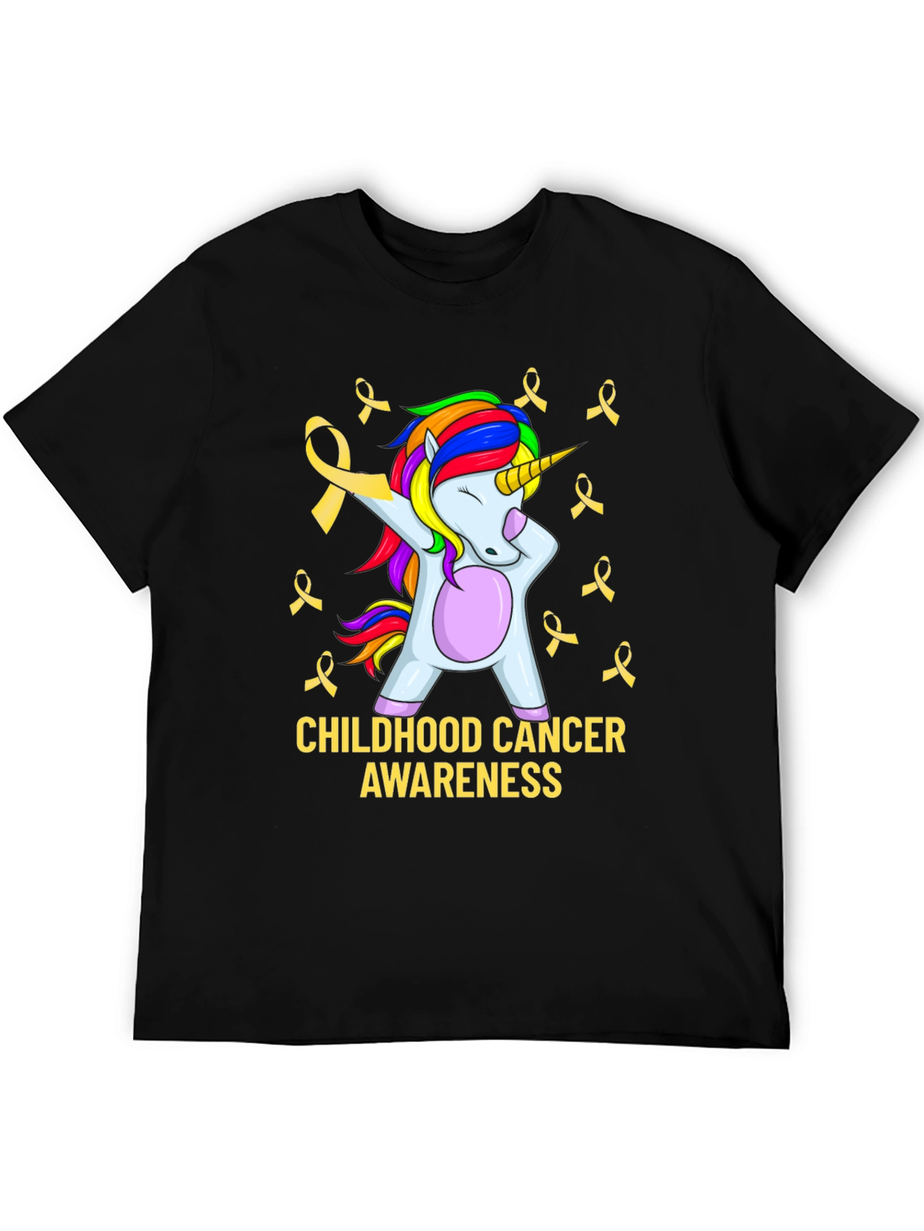 Childhood Cancer Awareness Unicorn T-Shirt