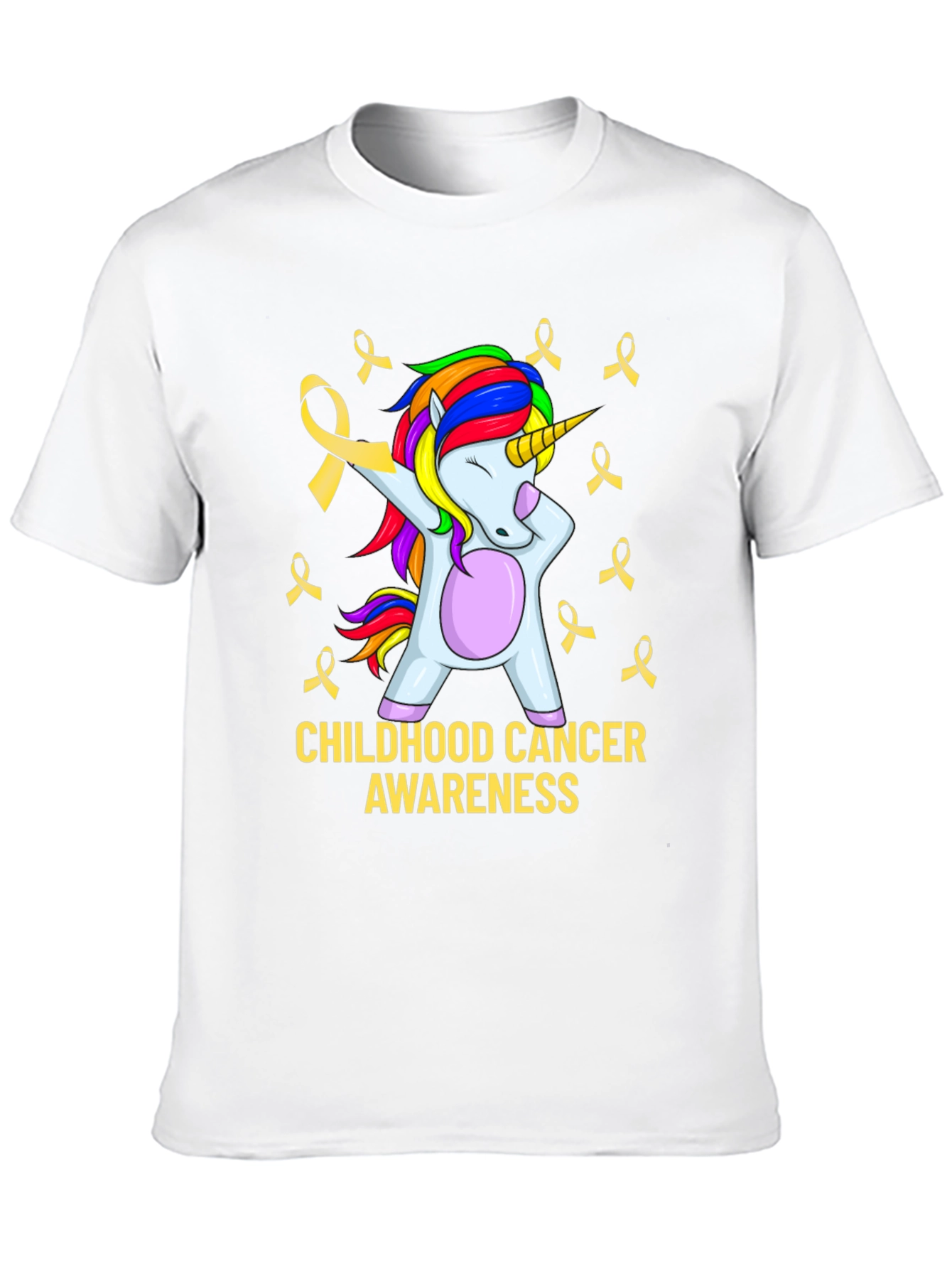 Childhood Cancer Awareness Unicorn T-Shirt