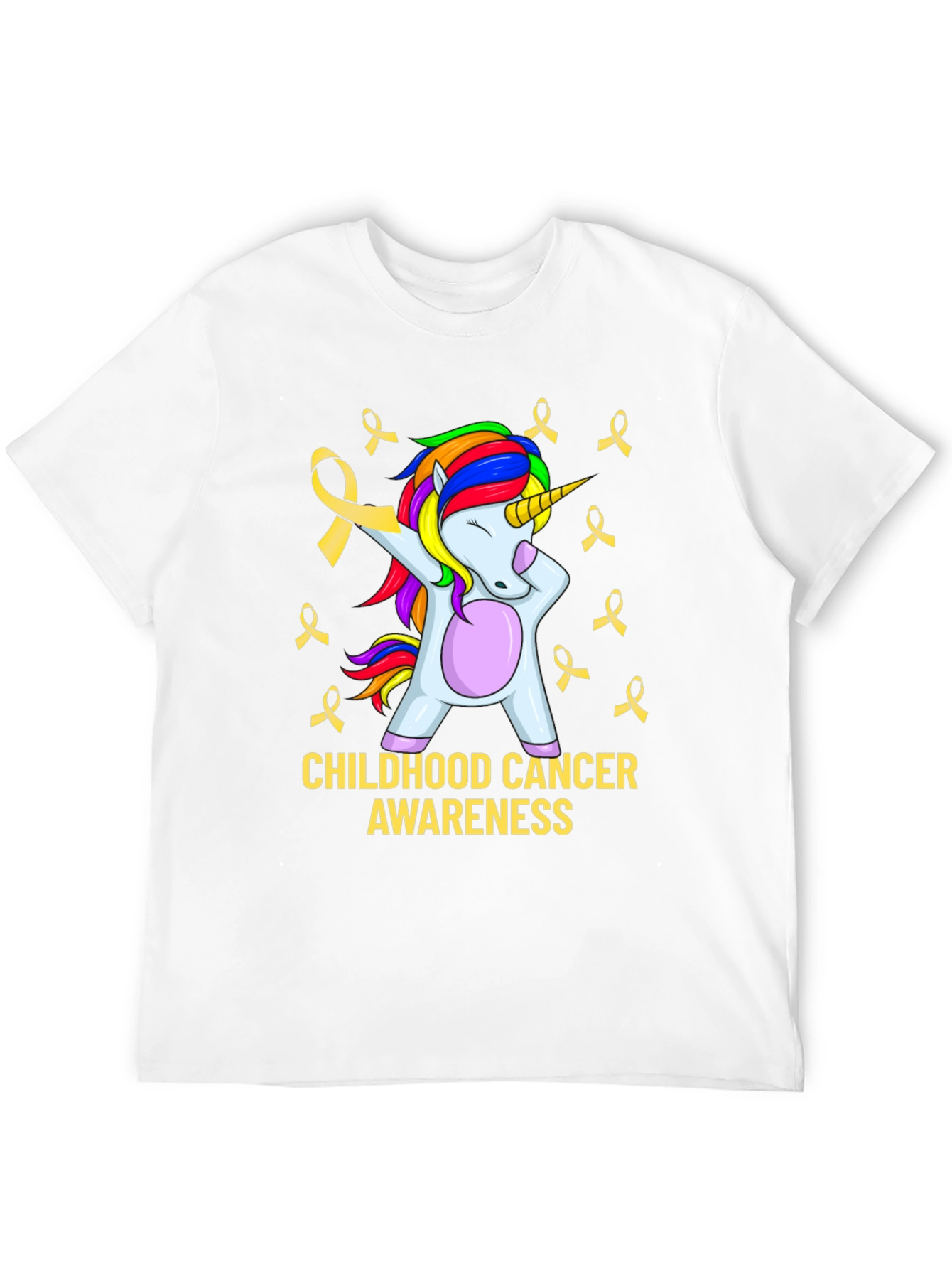 Childhood Cancer Awareness Unicorn T-Shirt