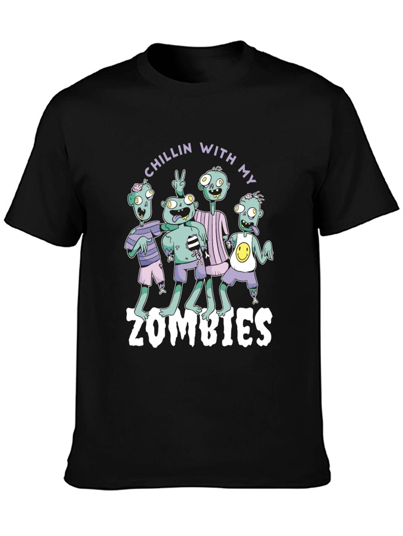 Chillin With My Zombies Graphic Tee