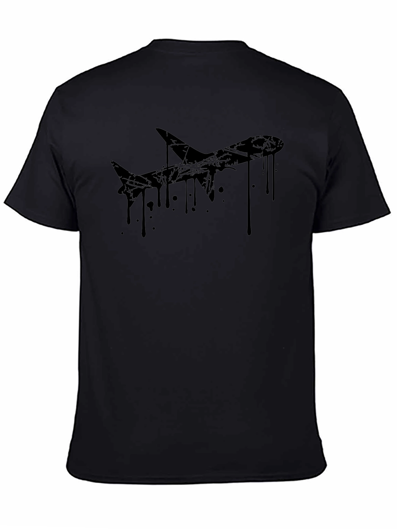 Black Airplane Graphic T-Shirt