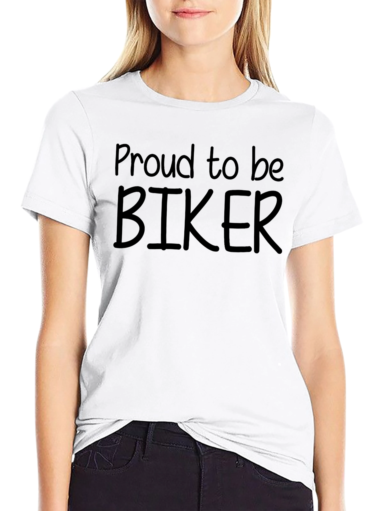 Proud Biker T-Shirt - Black Graphic Tee