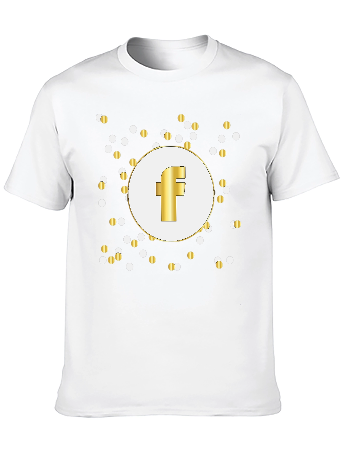 Gold F Logo Black T-Shirt