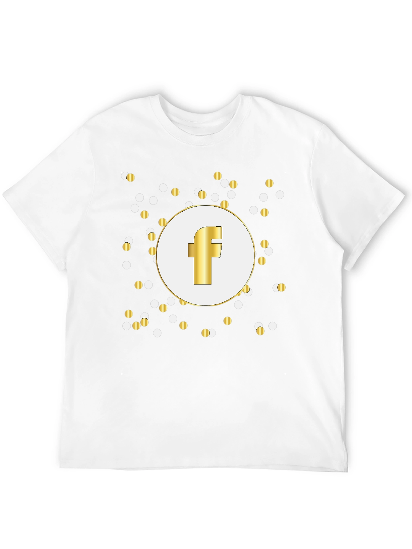 Gold F Logo Black T-Shirt
