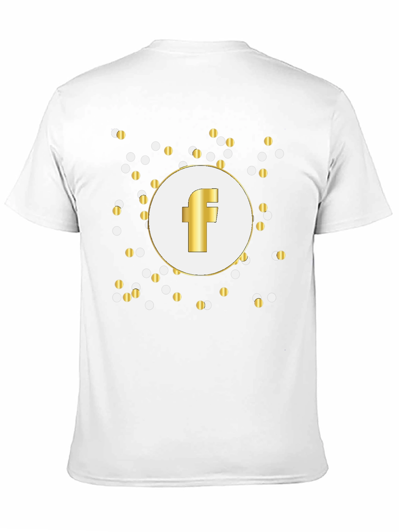 Gold F Logo Black T-Shirt