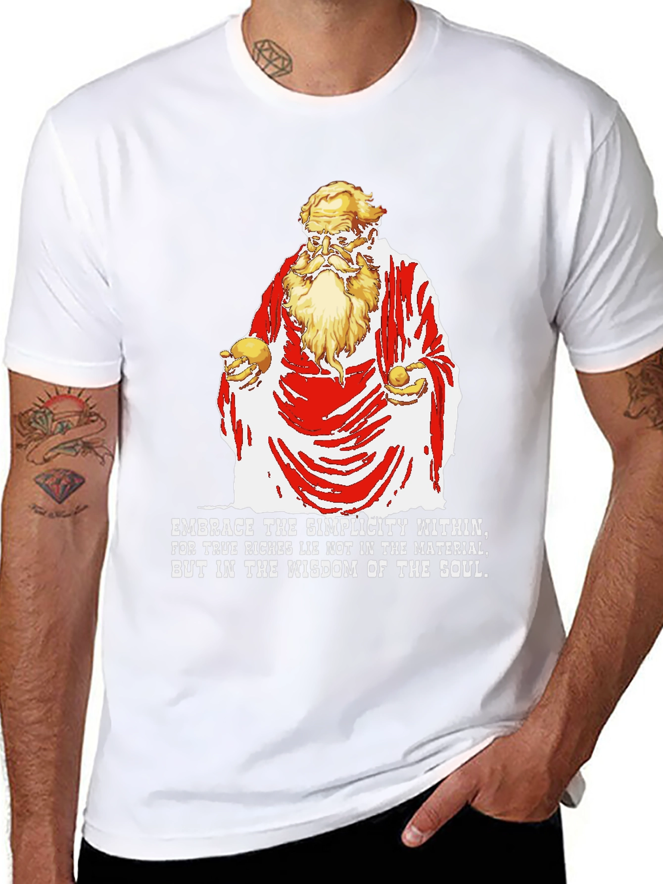 Philosophical Wisdom Graphic T-Shirt