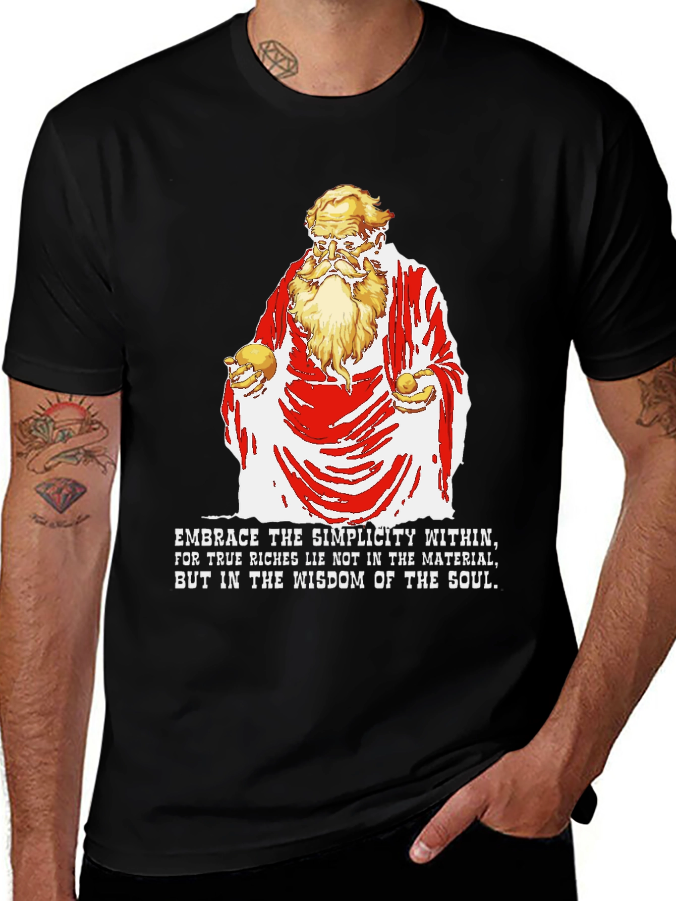 Philosophical Wisdom Graphic T-Shirt
