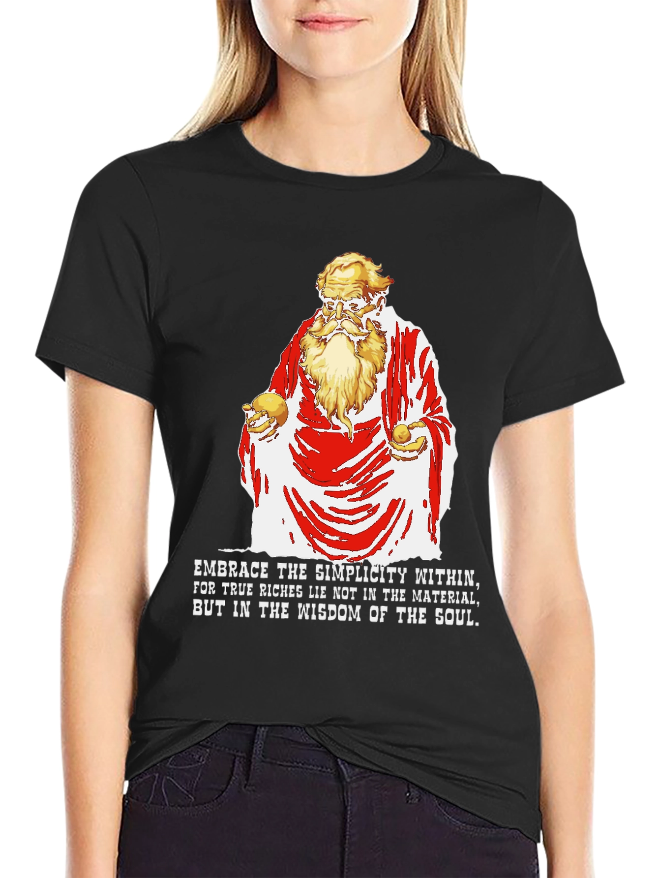Philosophical Wisdom Graphic T-Shirt