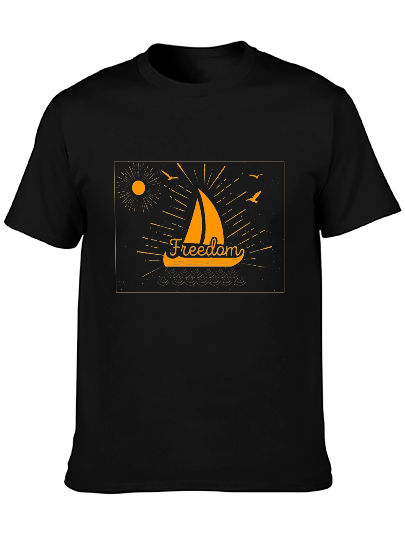 Freedom Sailboat Graphic T-Shirt
