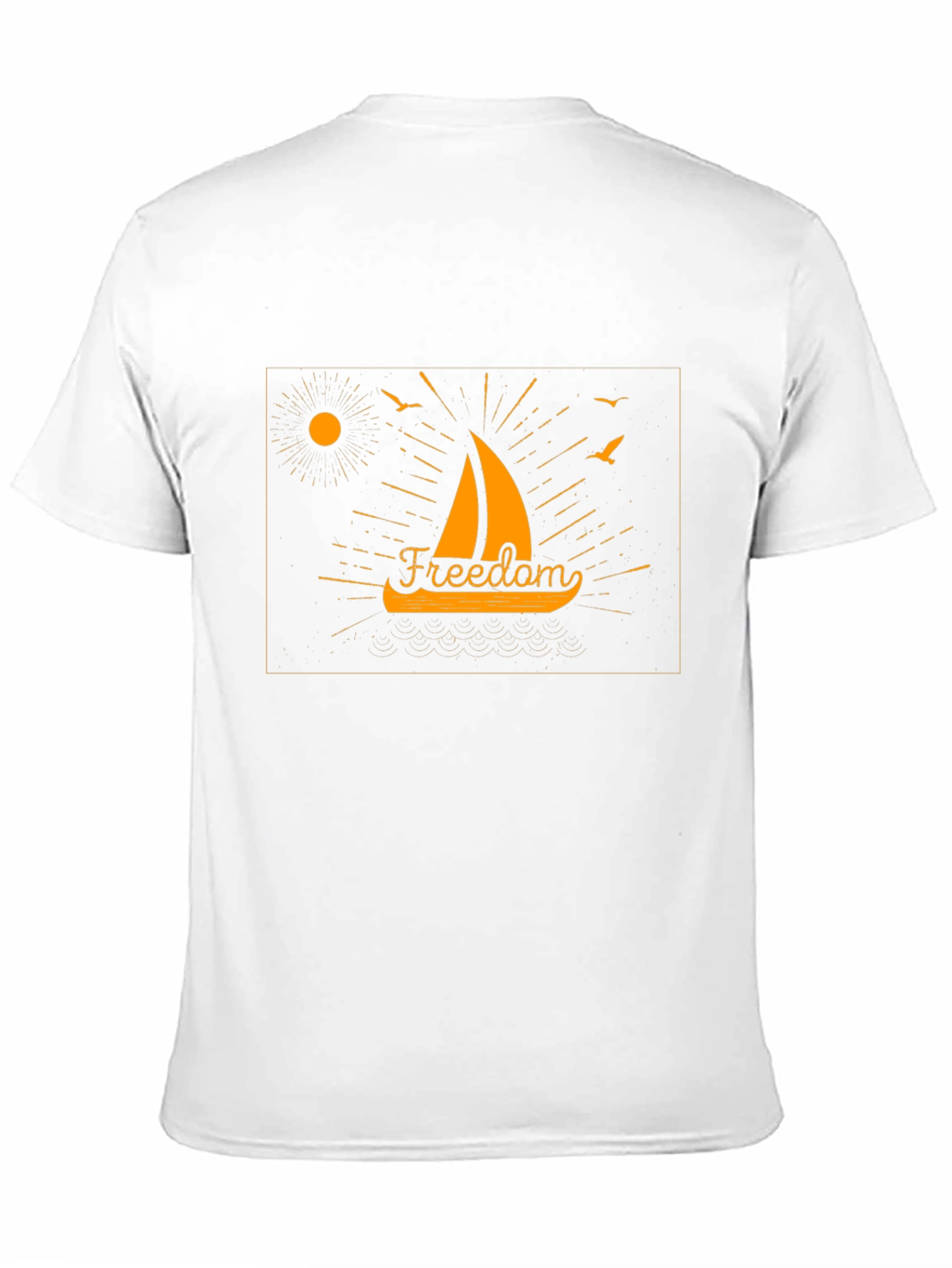 Freedom Sailboat Graphic T-Shirt