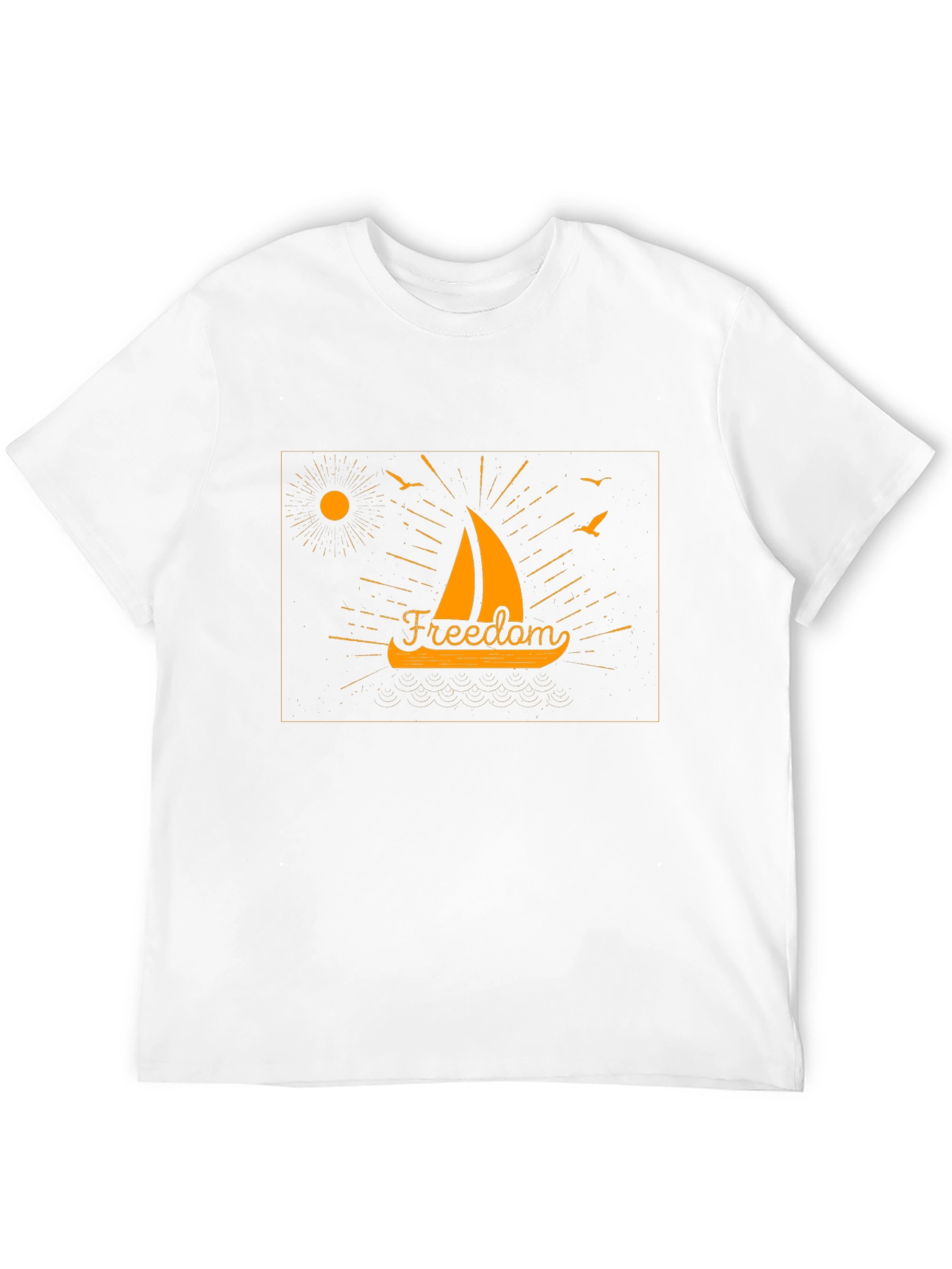 Freedom Sailboat Graphic T-Shirt