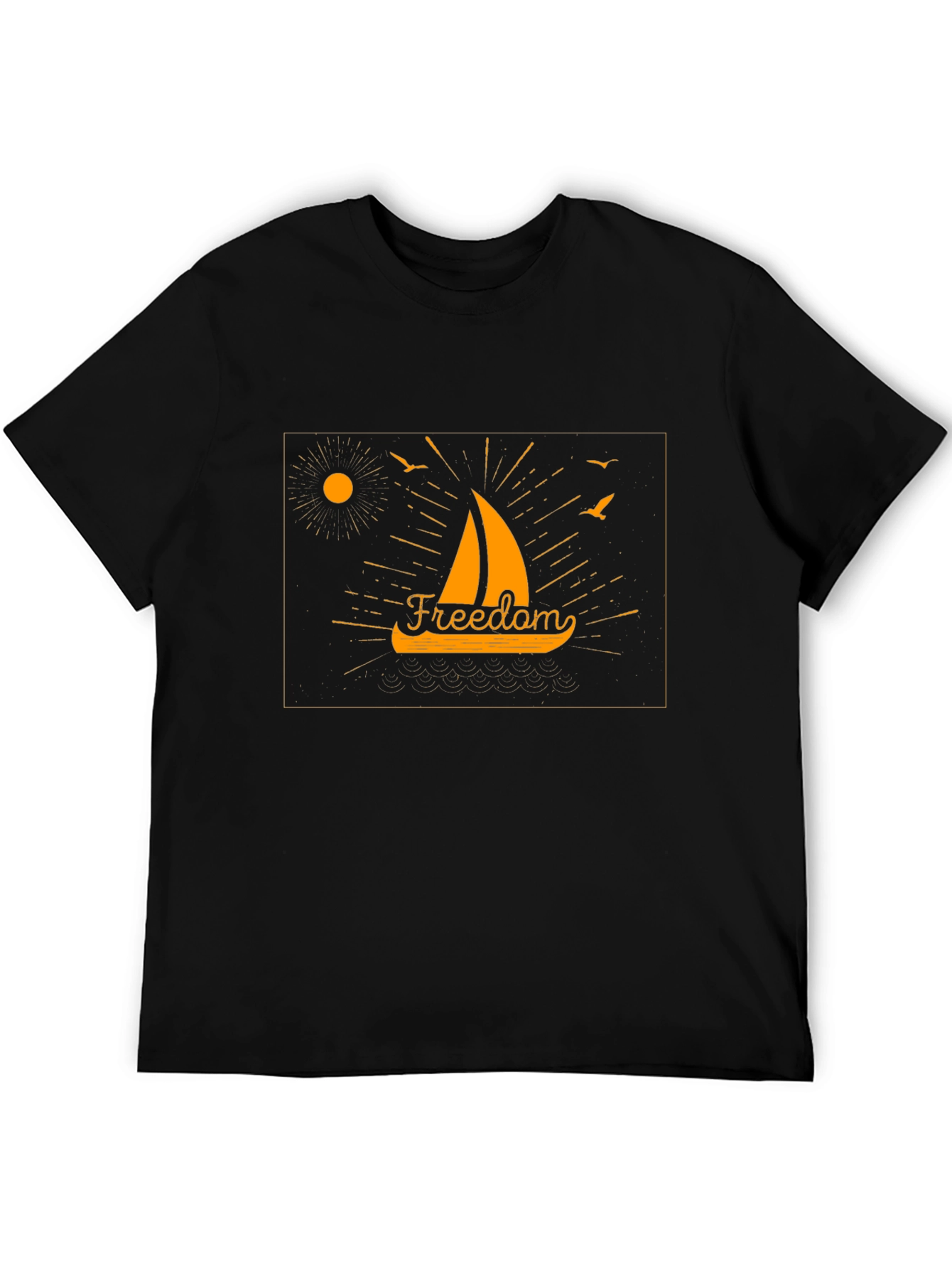 Freedom Sailboat Graphic T-Shirt