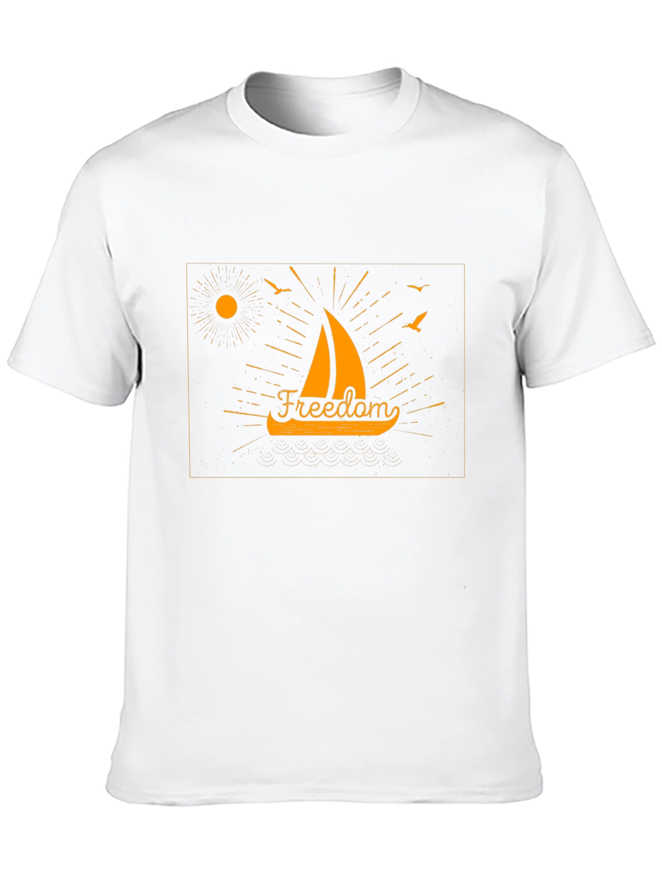 Freedom Sailboat Graphic T-Shirt