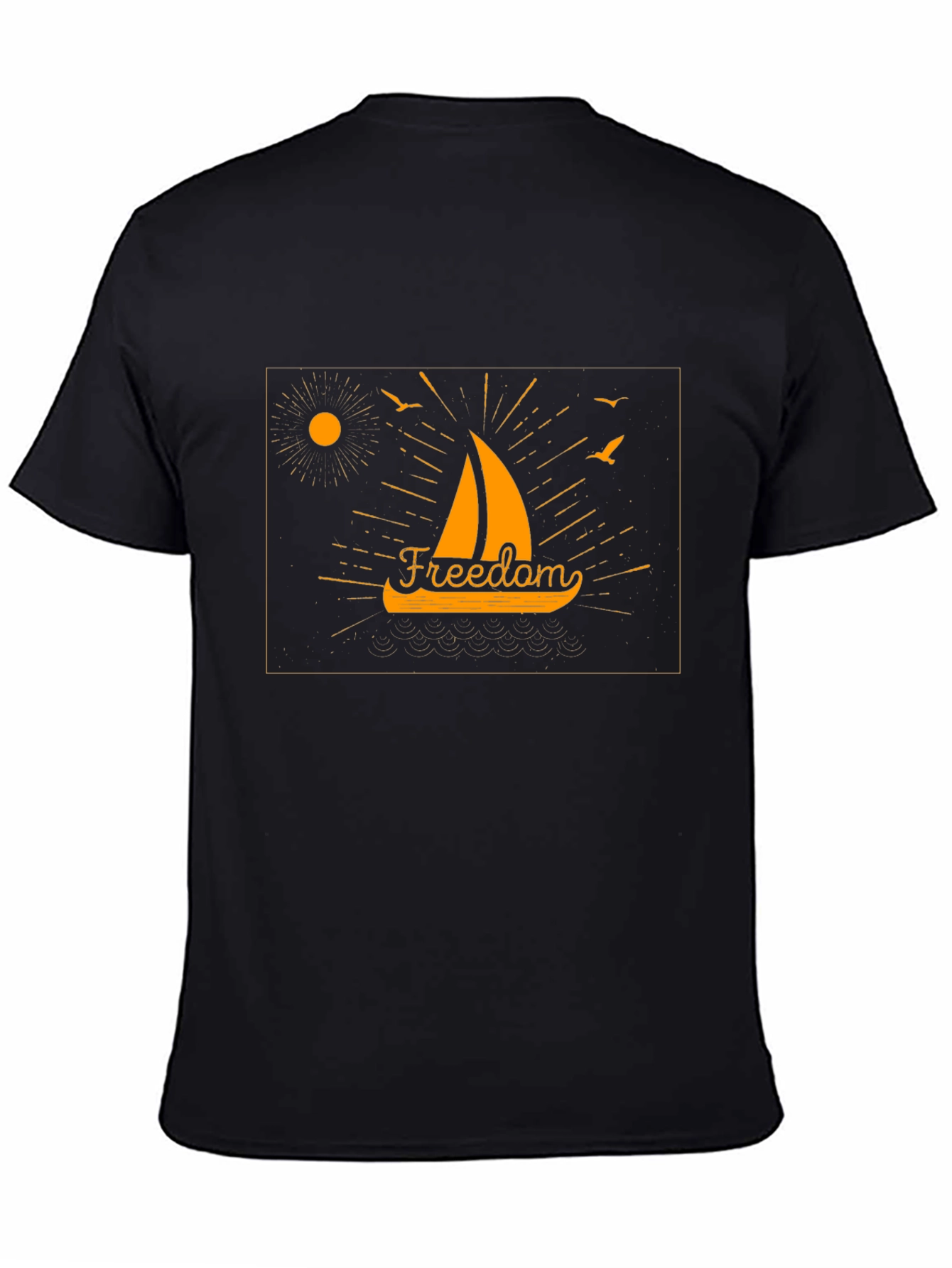 Freedom Sailboat Graphic T-Shirt