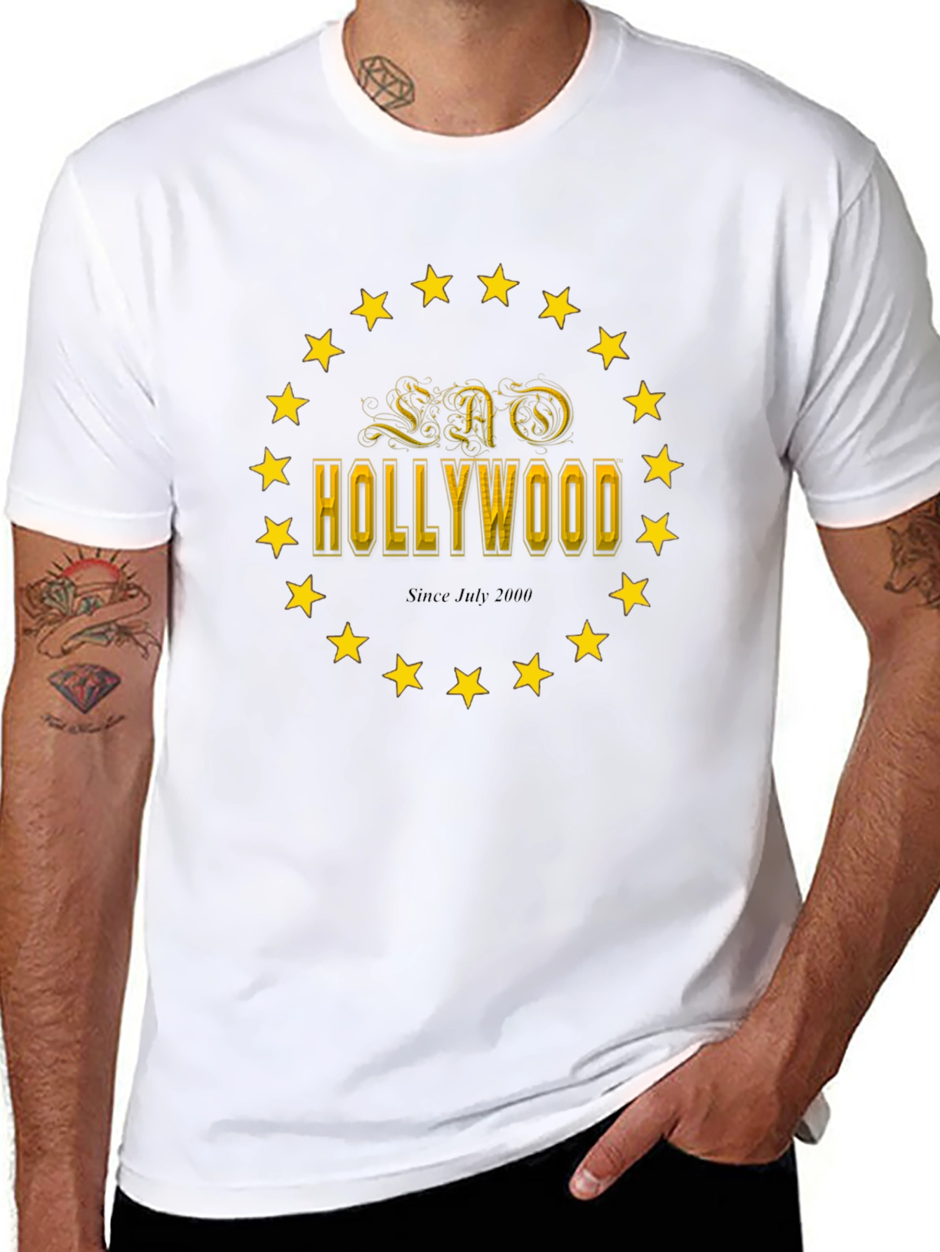 LAO Hollywood Black Graphic T-Shirt