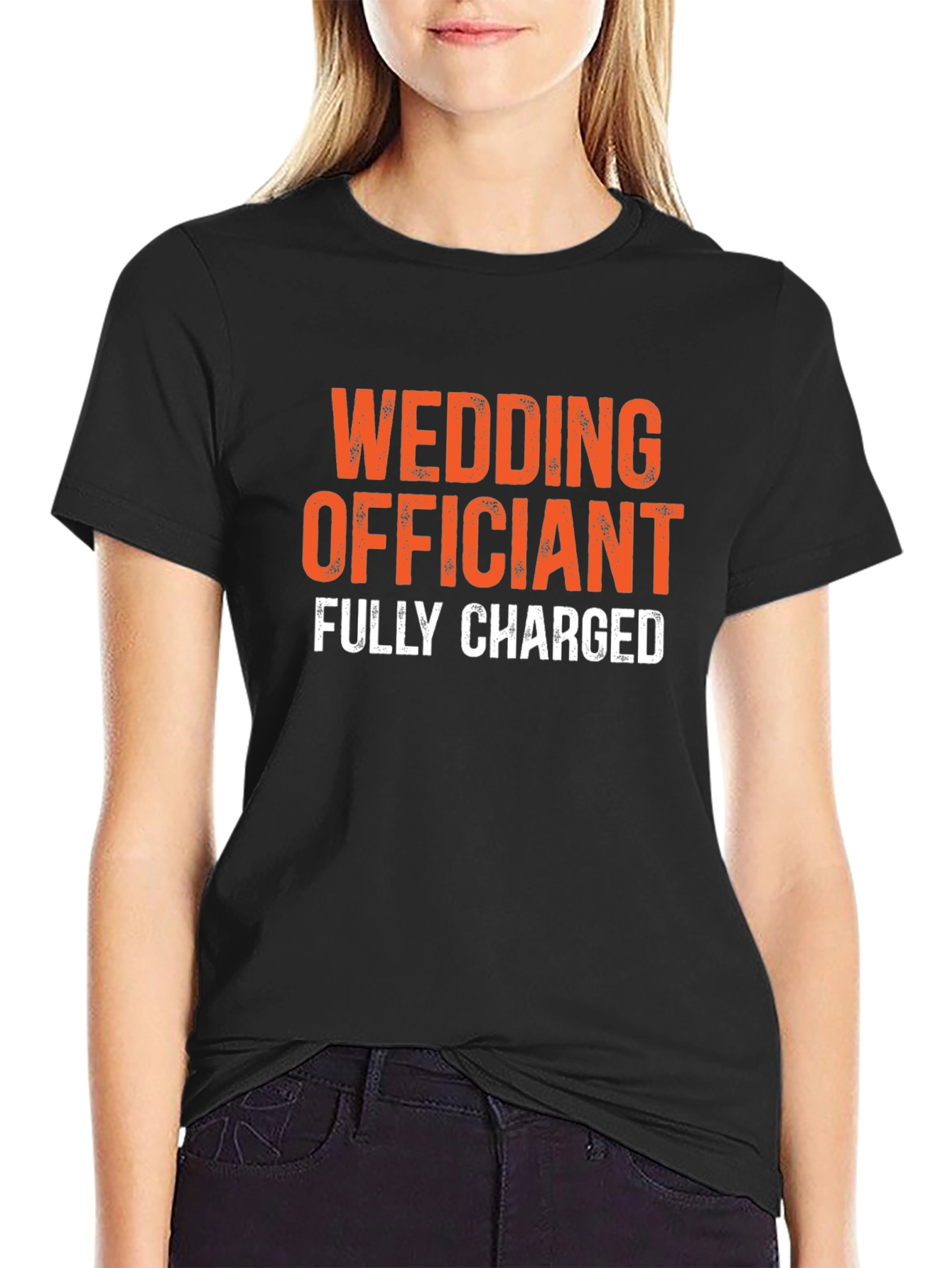 Wedding Officiant Fully Charged Graphic Tee