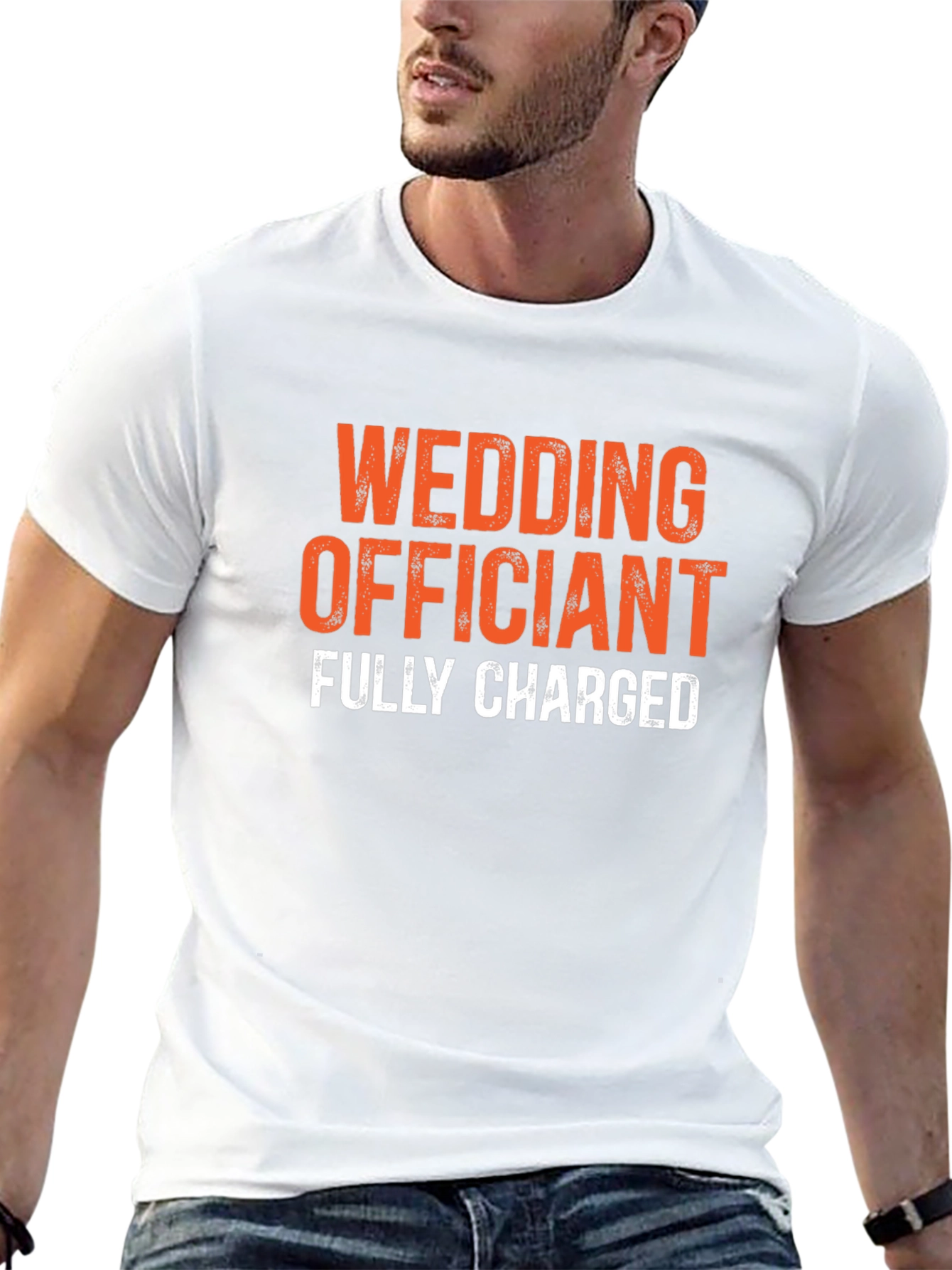 Wedding Officiant Fully Charged Graphic Tee