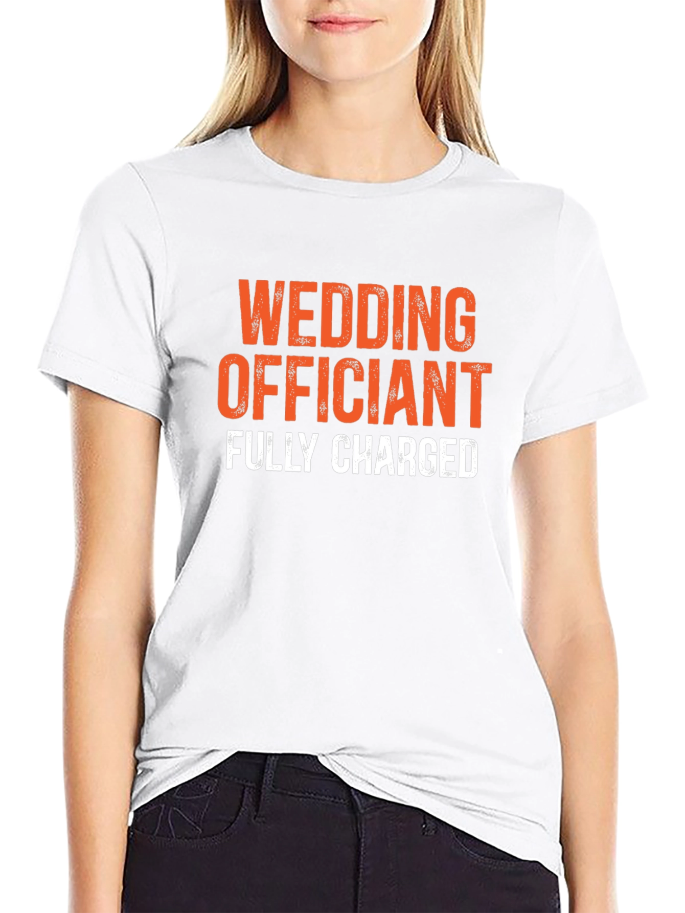 Wedding Officiant Fully Charged Graphic Tee
