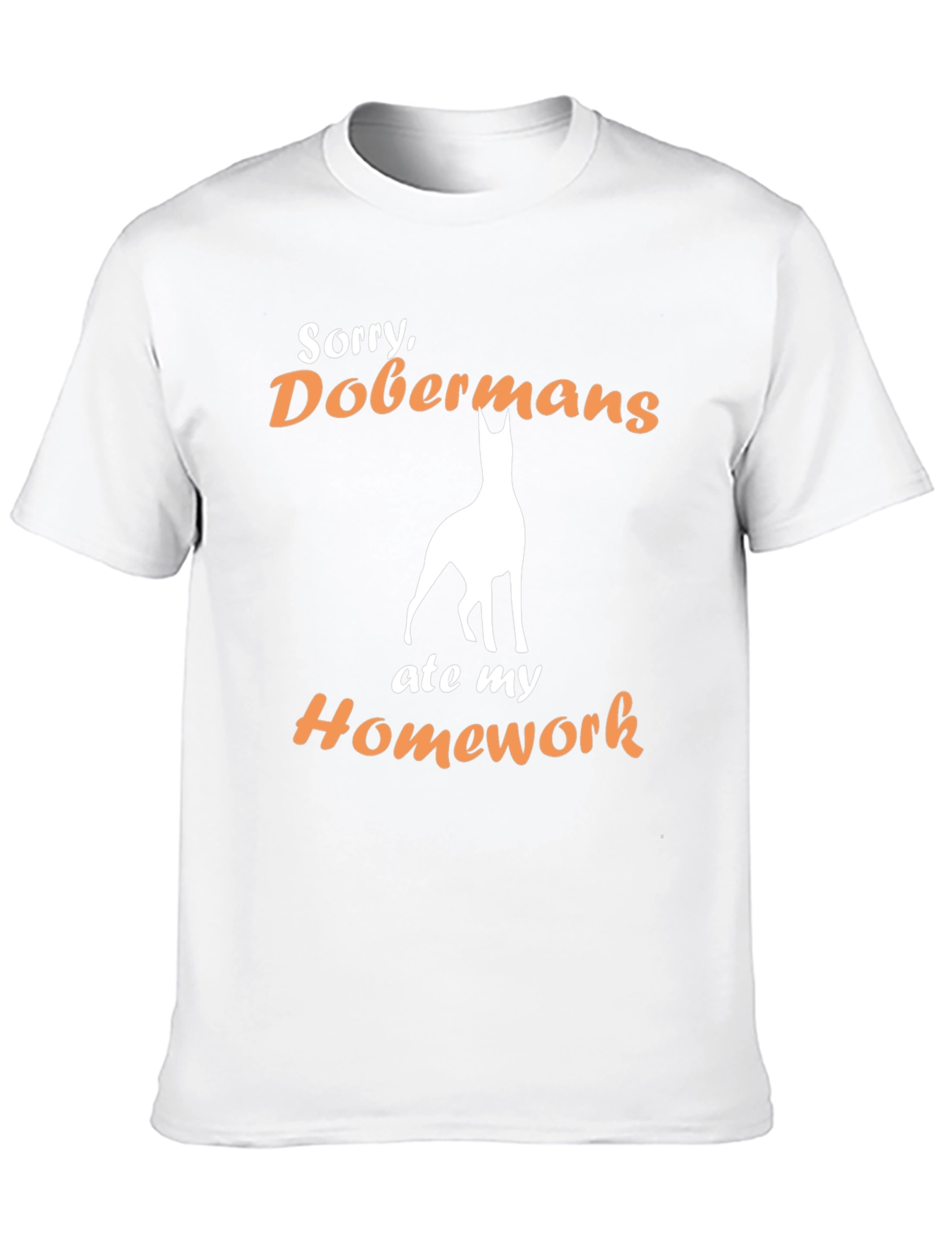 Doberman Ate My Homework Funny T-Shirt
