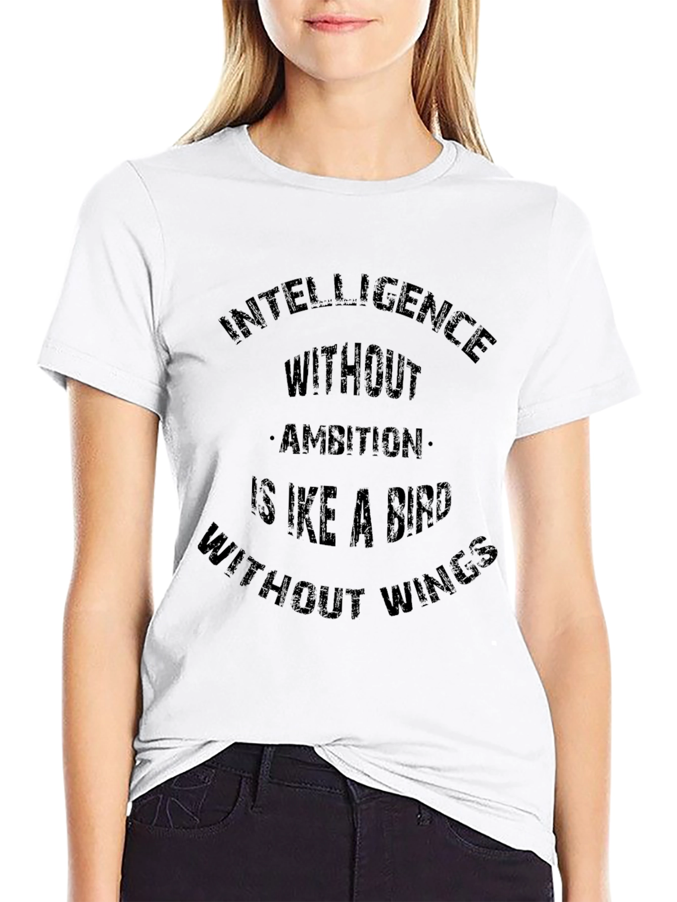 Intelligence Without Ambition Black T-Shirt