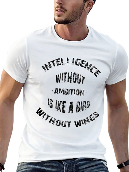 Intelligence Without Ambition Black T-Shirt