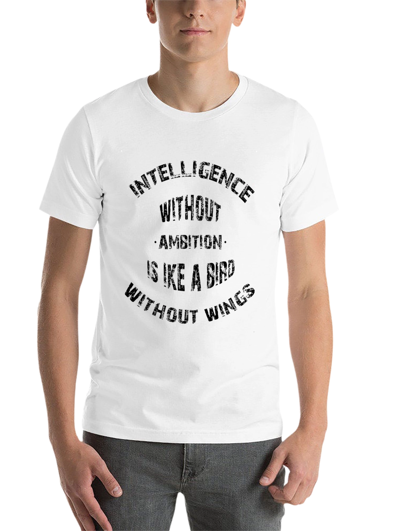 Intelligence Without Ambition Black T-Shirt