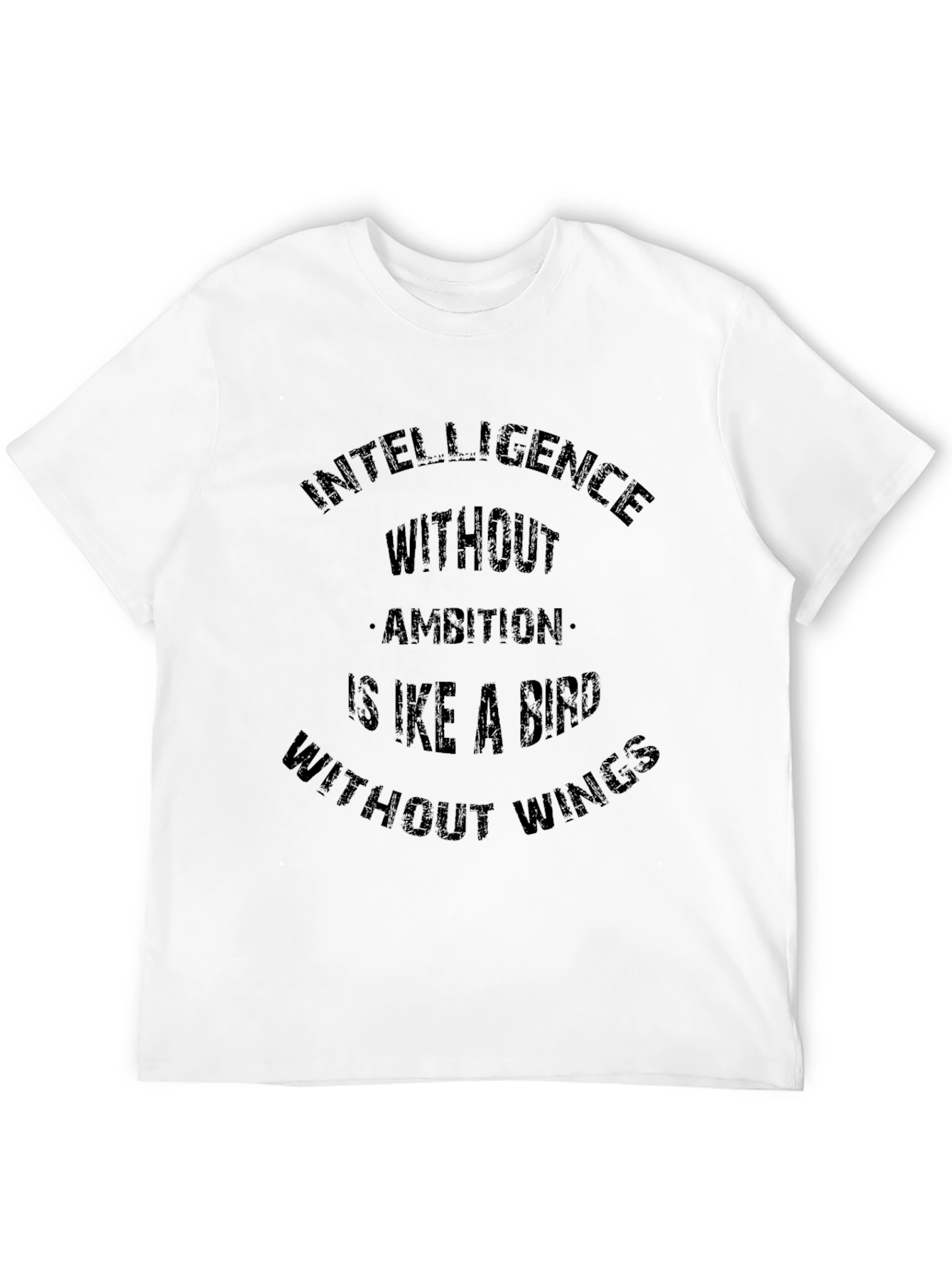 Intelligence Without Ambition Black T-Shirt