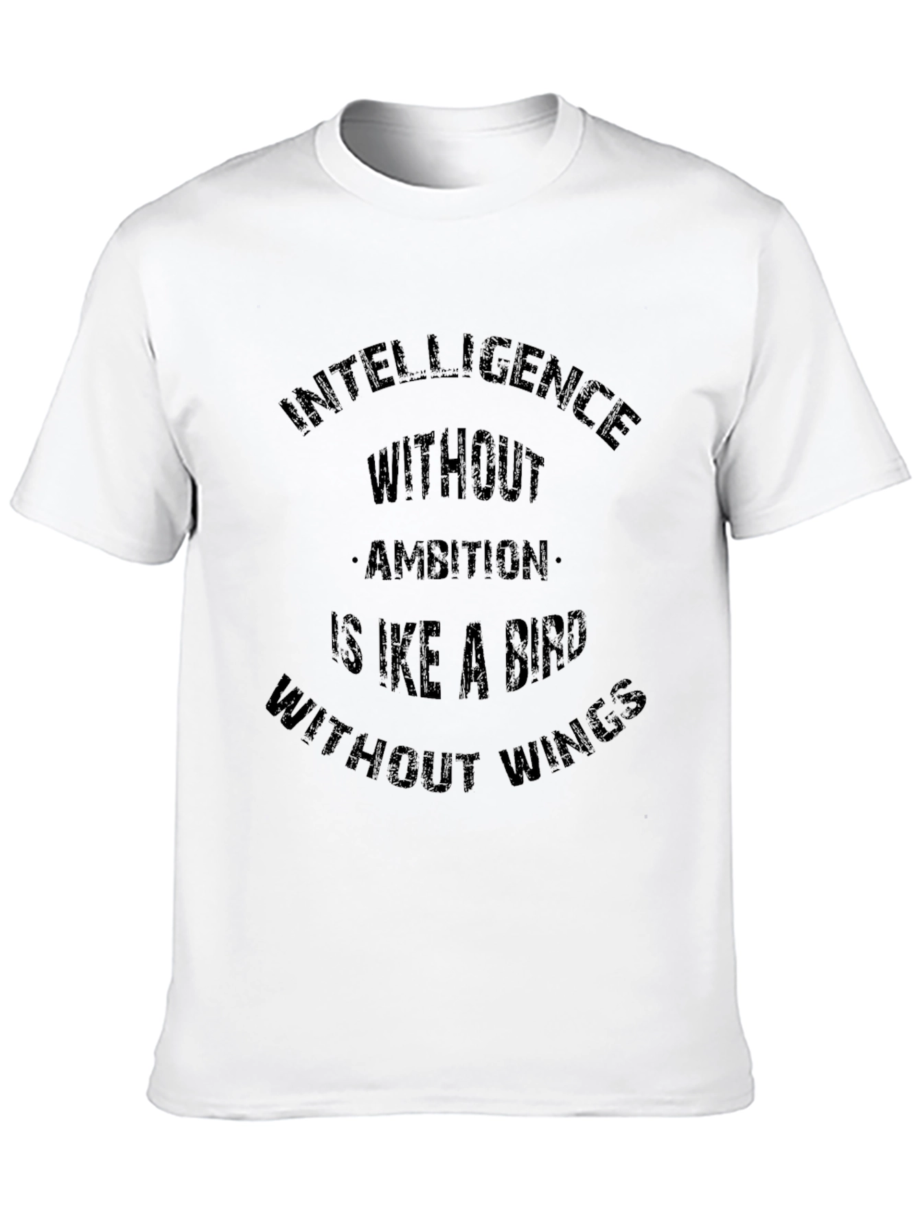 Intelligence Without Ambition Black T-Shirt
