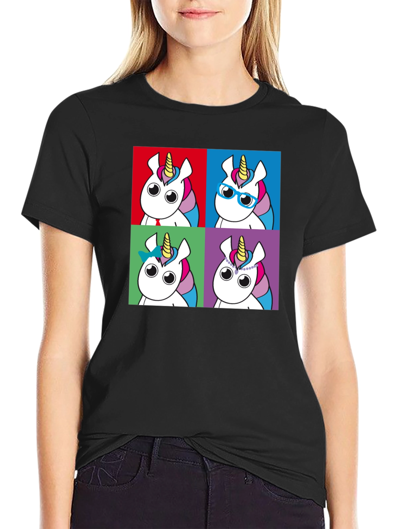 Unicorn Pop Art Graphic T-Shirt