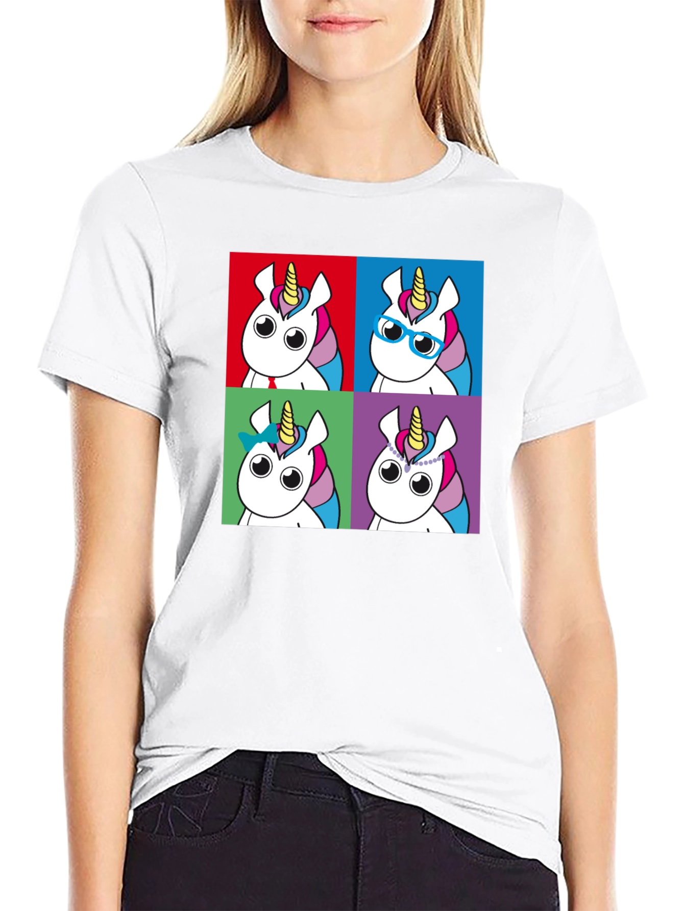 Unicorn Pop Art Graphic T-Shirt