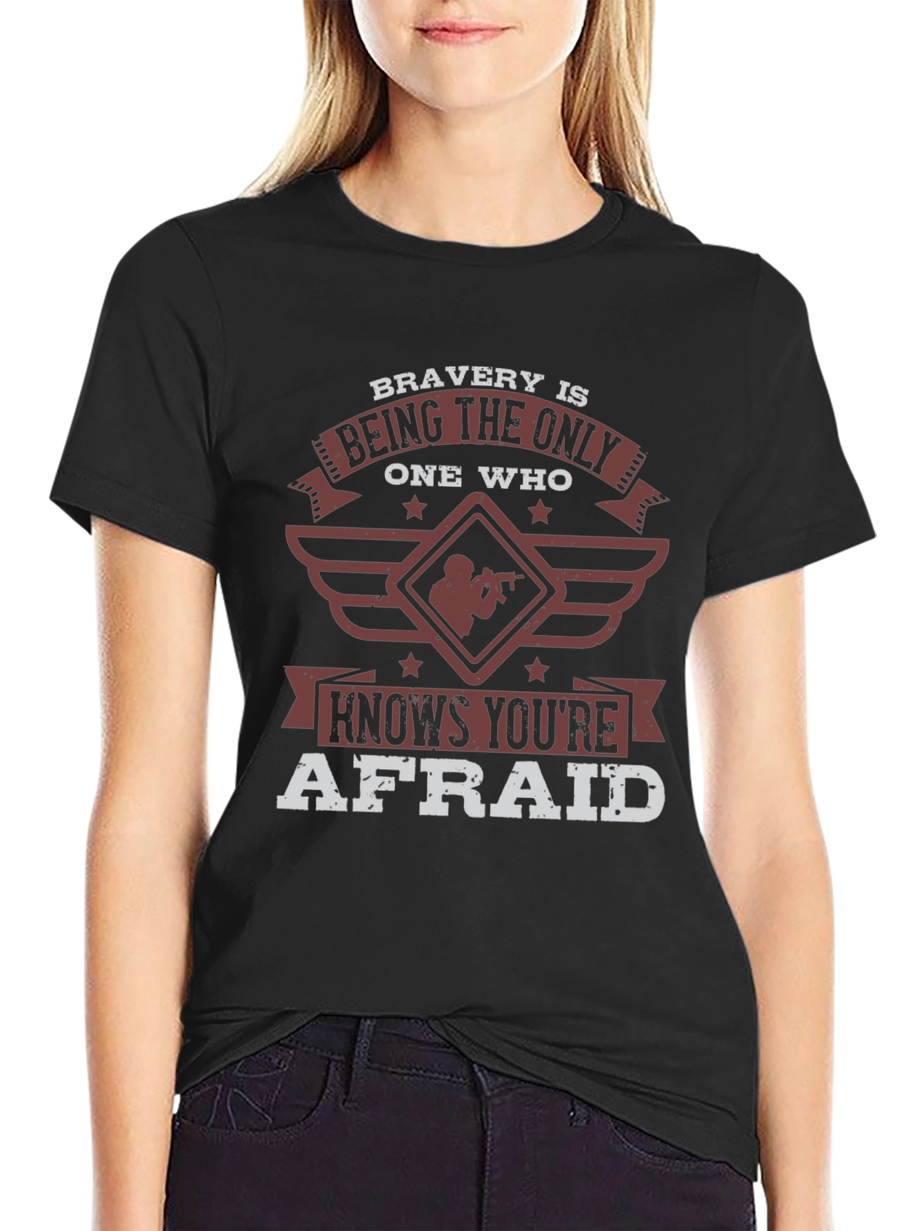 Bravery Shirt: Military-Themed Graphic Tee