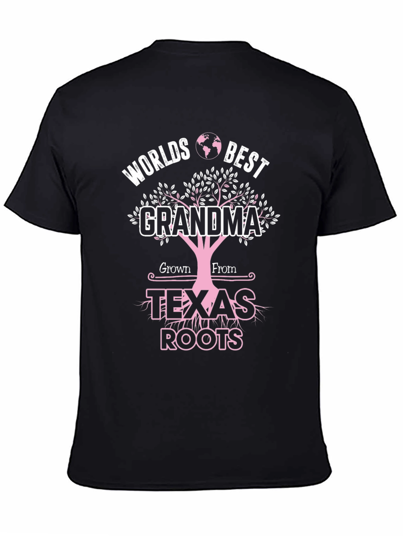 Worlds Best Grandma Texas Roots Graphic T-Shirt