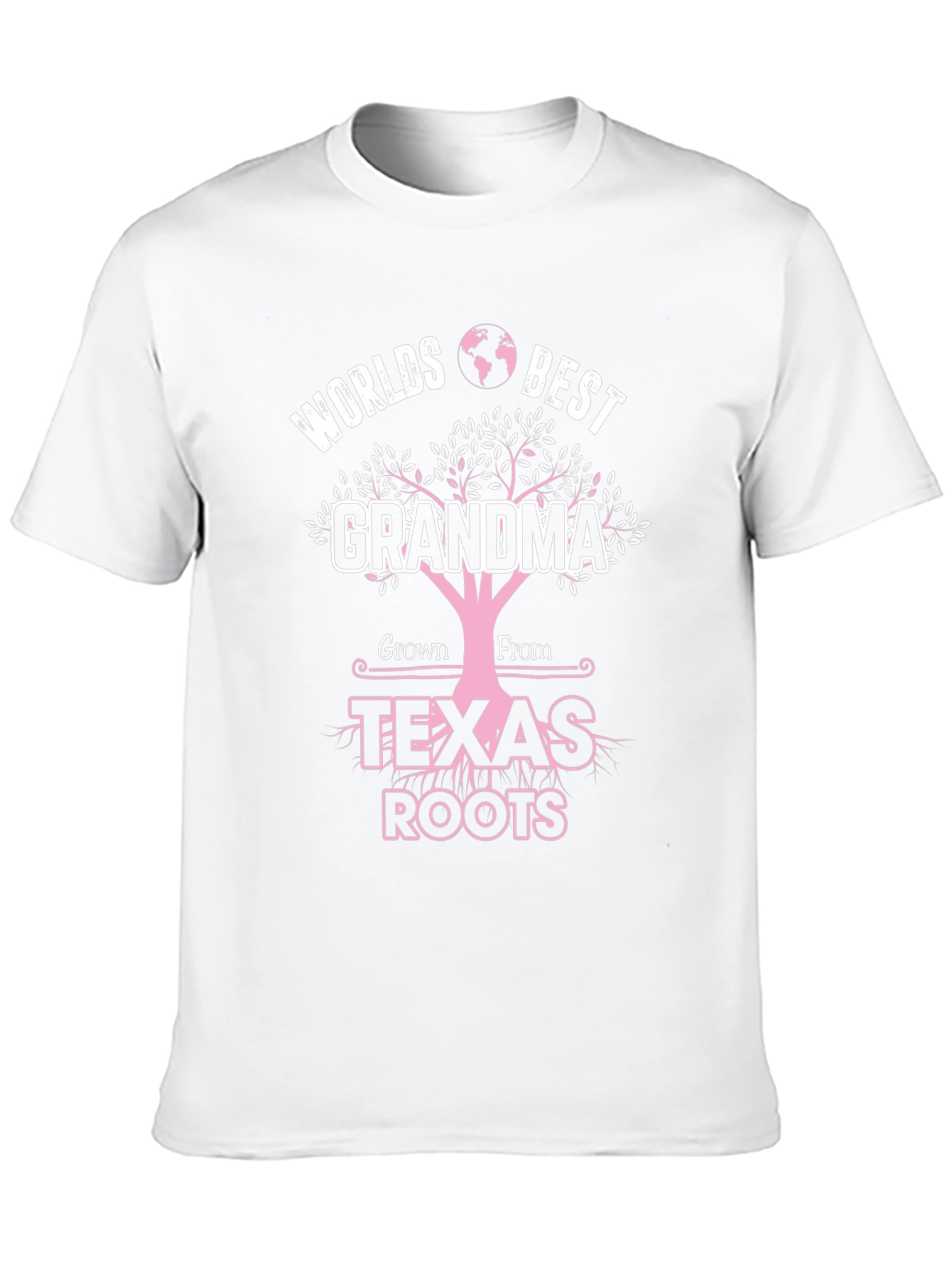 Worlds Best Grandma Texas Roots Graphic T-Shirt