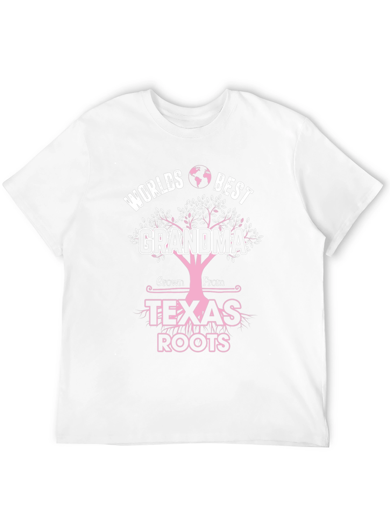 Worlds Best Grandma Texas Roots Graphic T-Shirt