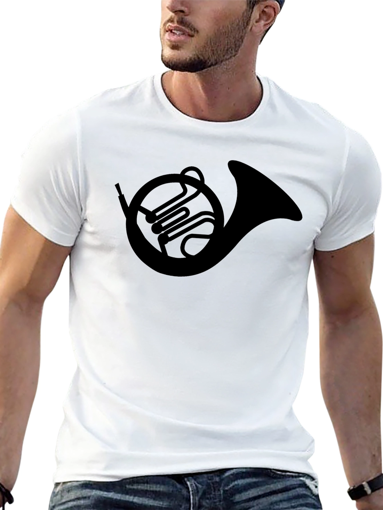 French Horn Graphic Tee - Musicians Apparel
