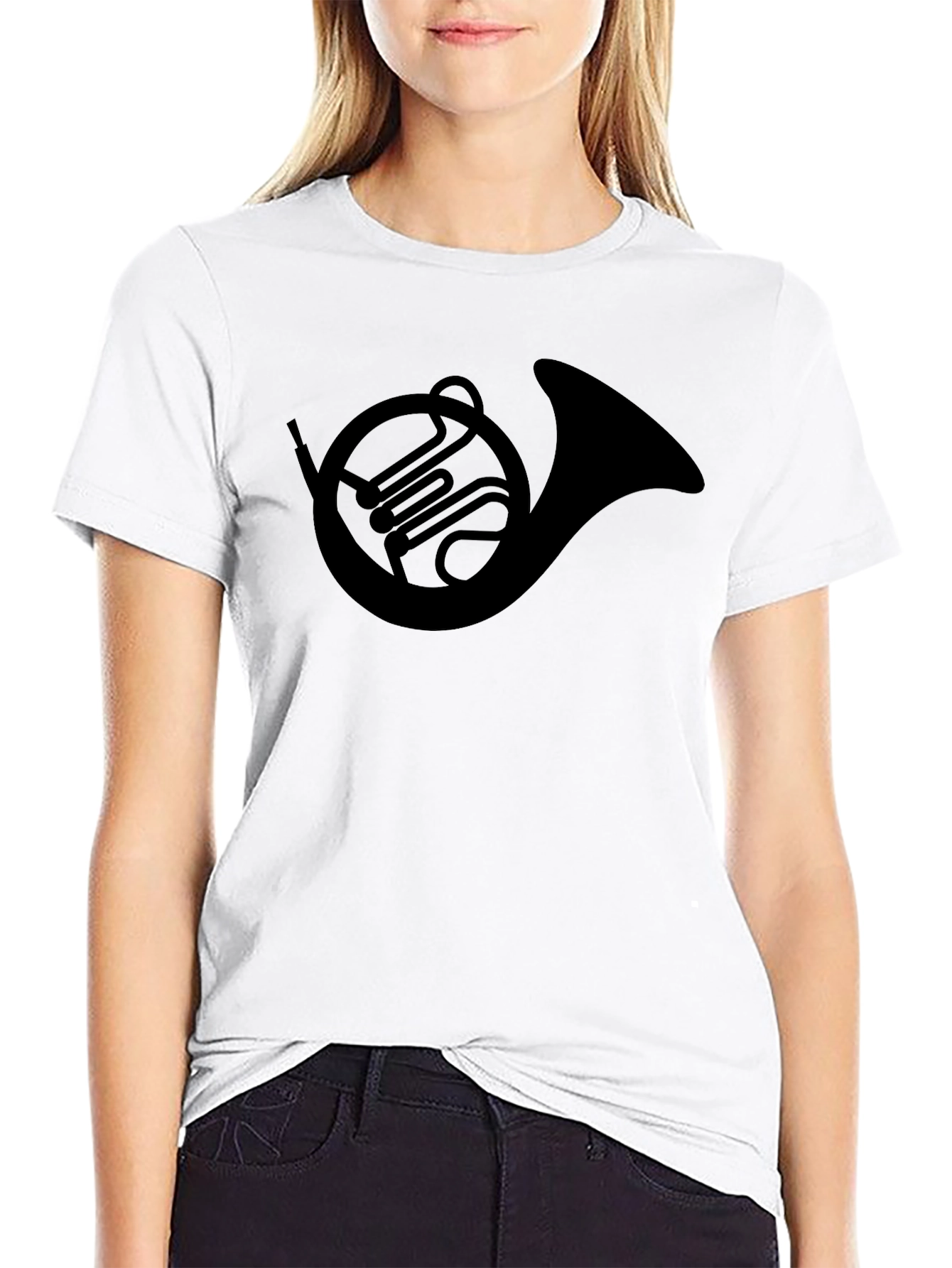 French Horn Graphic Tee - Musicians Apparel