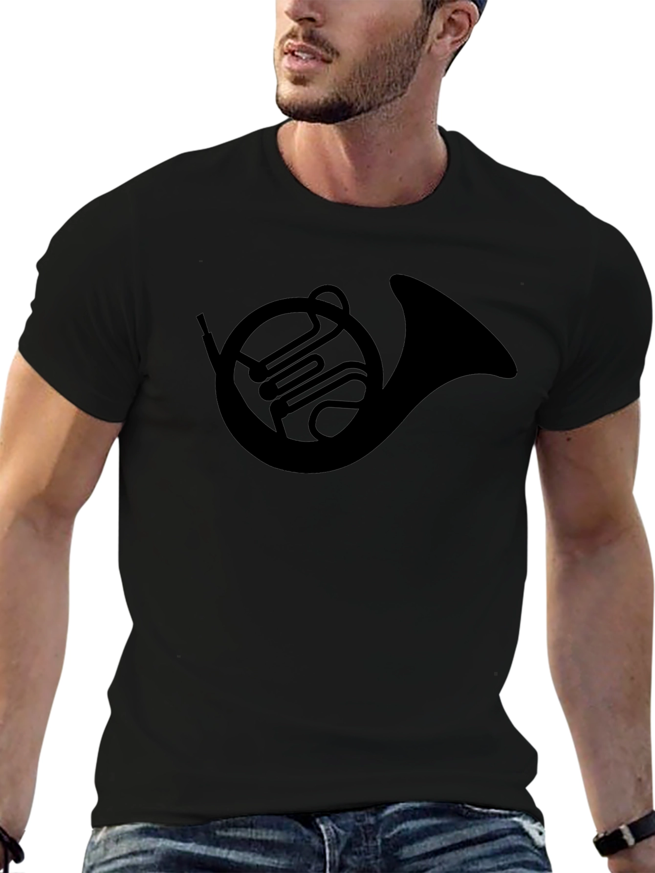 French Horn Graphic Tee - Musicians Apparel