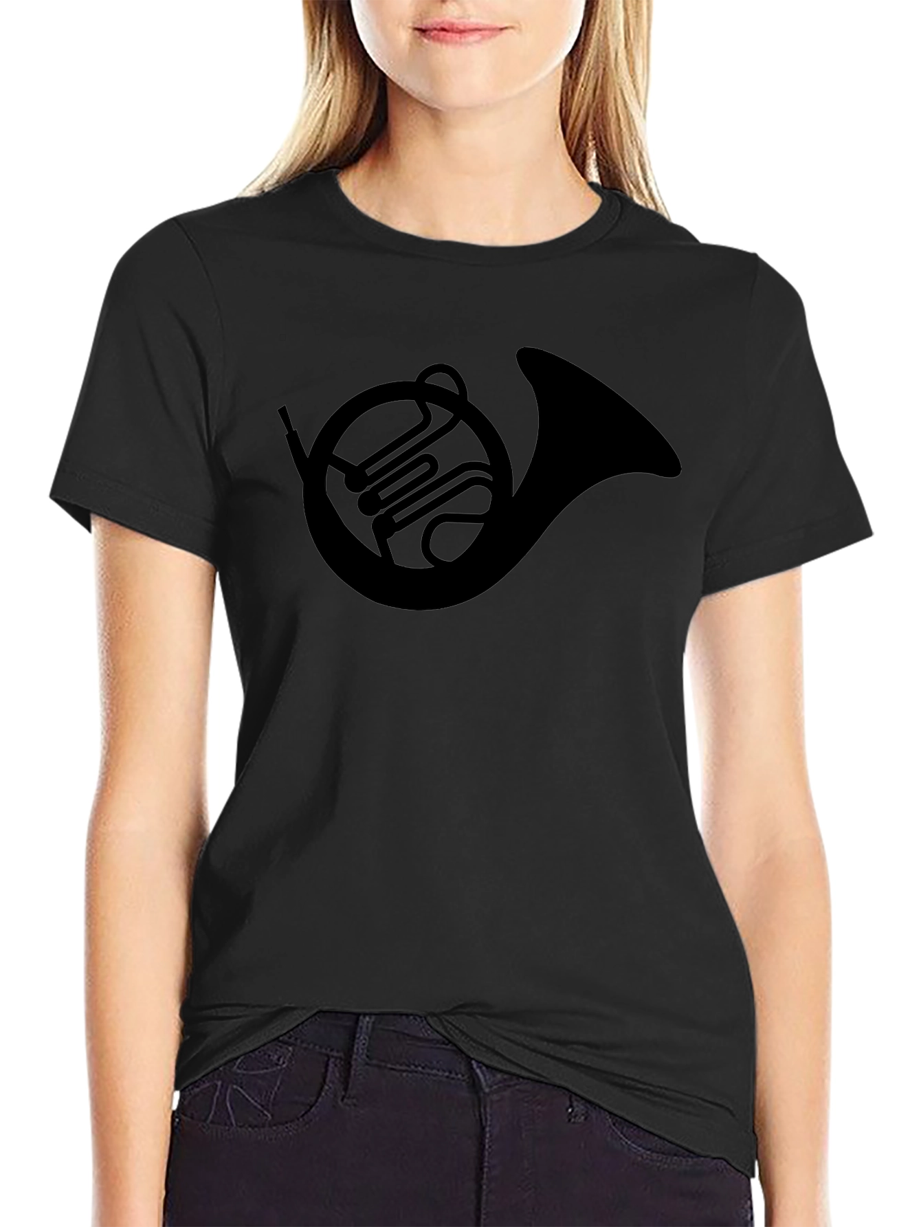 French Horn Graphic Tee - Musicians Apparel
