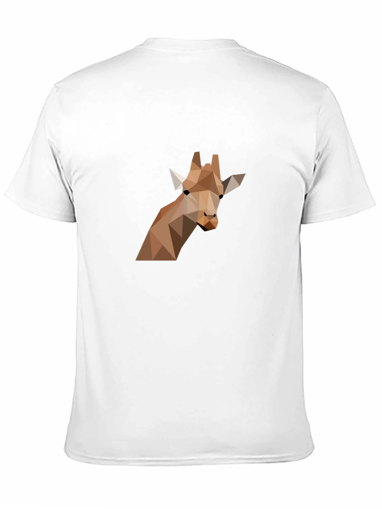 Geometric Giraffe Graphic Tee - Modern Art Shirt